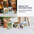 kwmobile Mini Picture Frame Set - Photo Frames for Instant Camera Photos - Plastic Picture Frames with Stand Function
