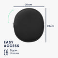 kwmobile Headphone Bag for H390 - Headphone Case - Travel Pouch for Headset Headphones - Soft Over-Ear Protective Cover
