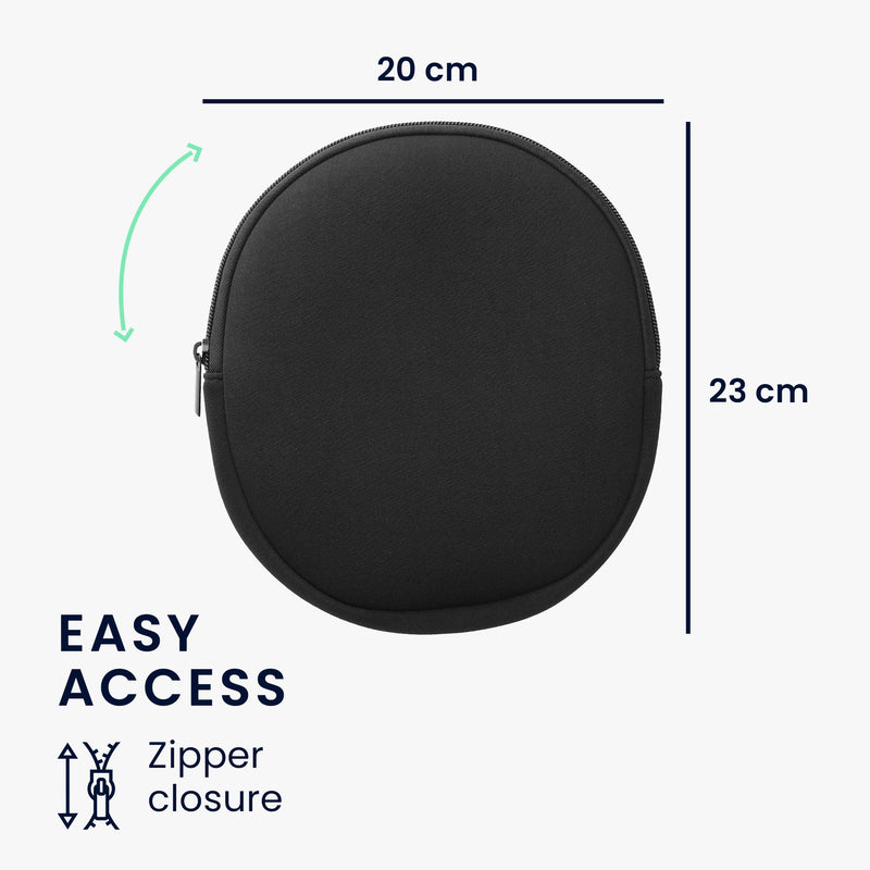 kwmobile Headphone Bag for H390 - Headphone Case - Travel Pouch for Headset Headphones - Soft Over-Ear Protective Cover
