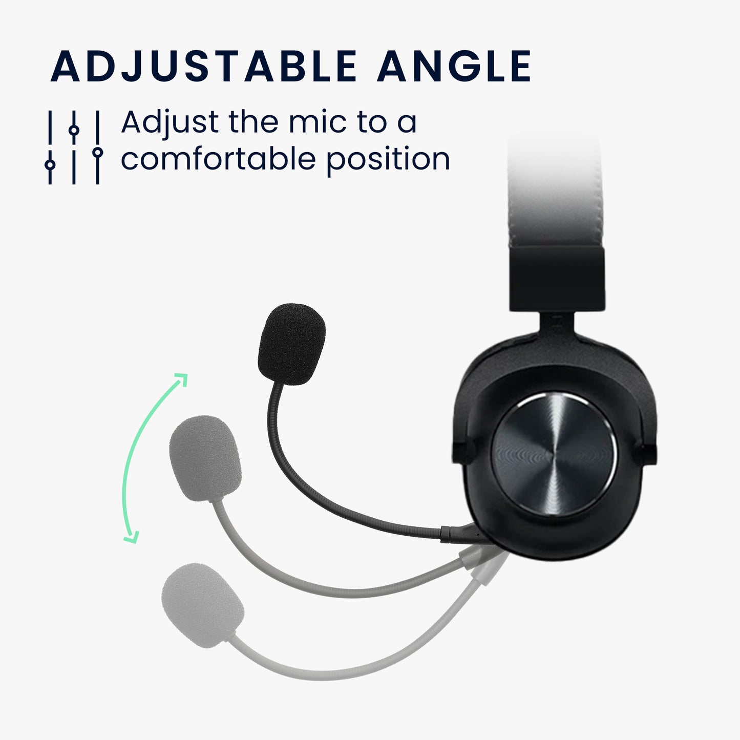 kwmobile Replacement Headphone Microphone compatible with Logitech G Pro X Headset - Gaming Headphones Microphone with 3.5mm Jack