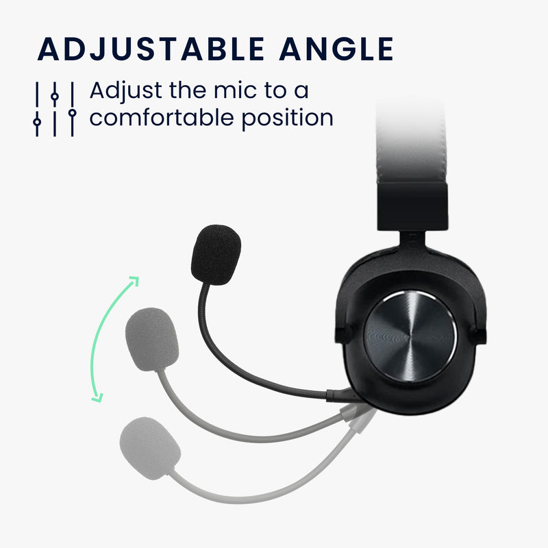 kwmobile Replacement Headphone Microphone compatible with Logitech G Pro X Headset - Gaming Headphones Microphone with 3.5mm Jack