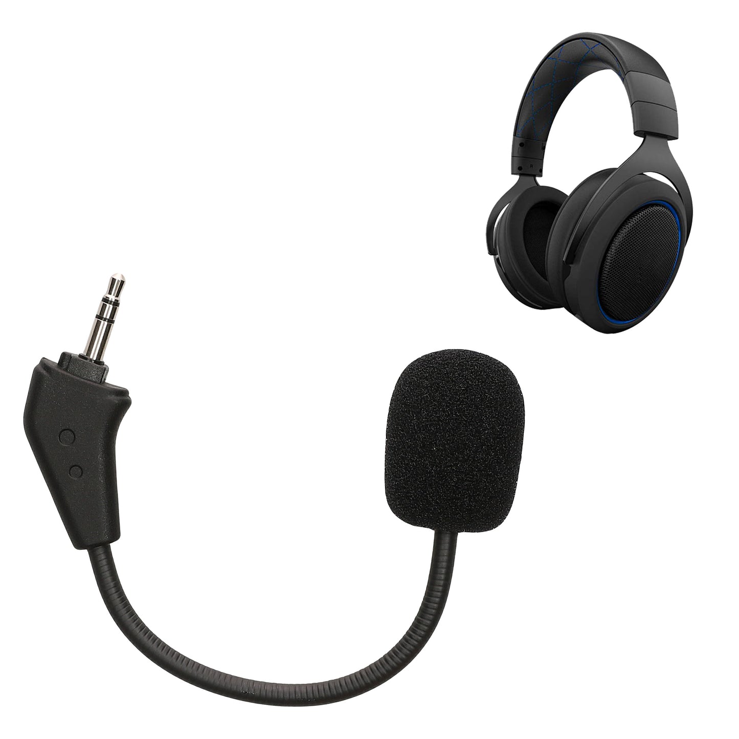 kwmobile Replacement Headset Microphone compatible with Corsair HS50 HS60 HS60 Pro HS70 HS70 Pro HS75 Headset - Gaming Headphones Microphone with 3.5 mm Jack