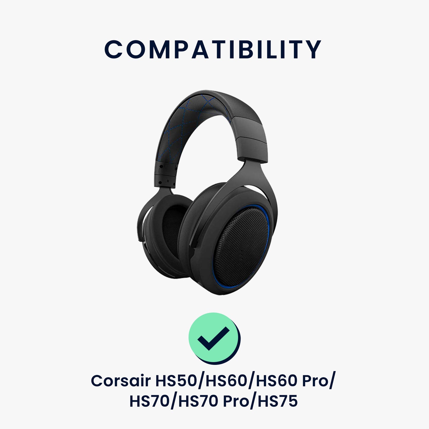 kwmobile Replacement Headset Microphone compatible with Corsair HS50 HS60 HS60 Pro HS70 HS70 Pro HS75 Headset - Gaming Headphones Microphone with 3.5 mm Jack