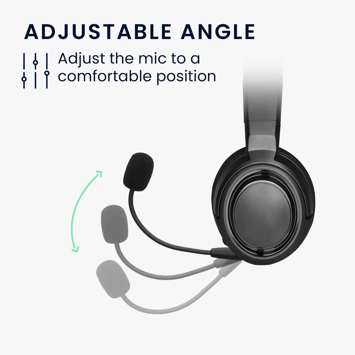 kwmobile Replacement Headphone Microphone compatible with Corsair HS35 / HS45 Headset - Gaming Headphones Microphone with 3.5mm Jack Plug