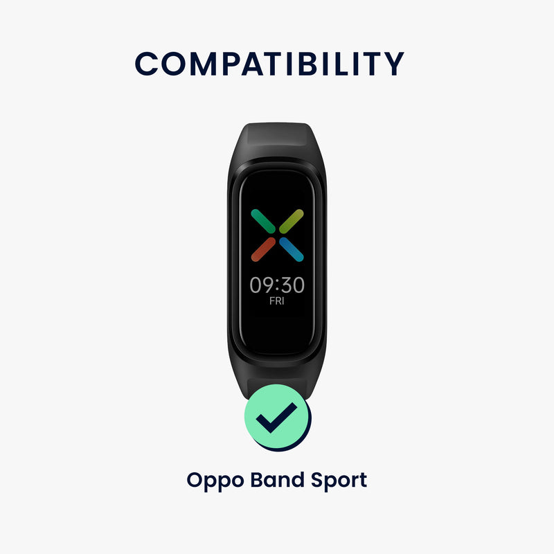 kwmobile Sports Strap compatible with Oppo Band Smartwatch Bracelet Large Set