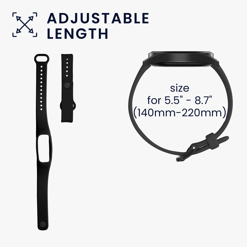 kwmobile Sports Strap compatible with Oppo Band Smartwatch Bracelet Large Set