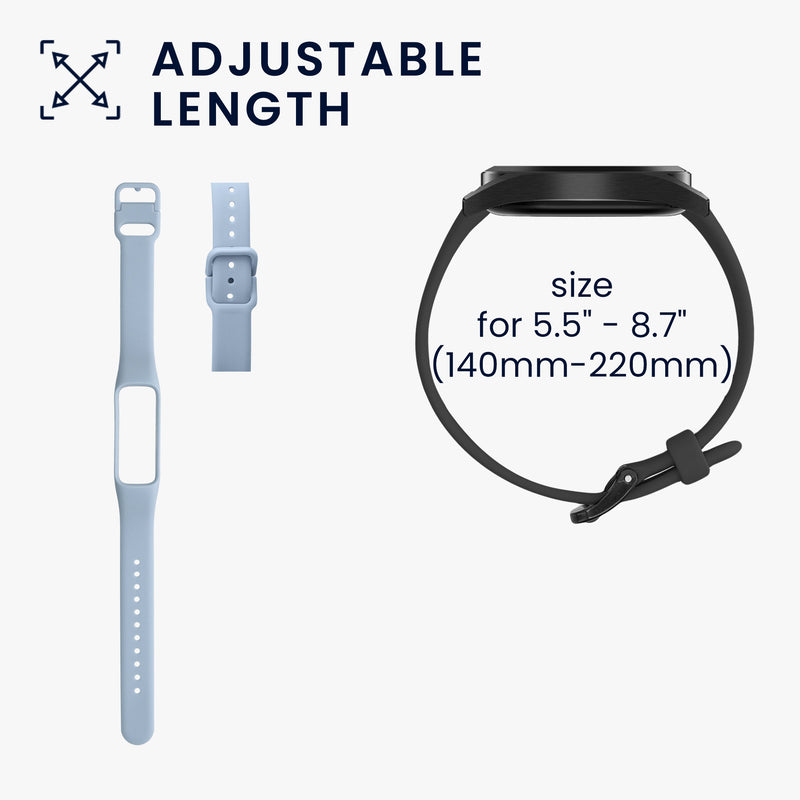 kwmobile Sports Armband compatible with Samsung Galaxy Fit 2 Strap Large Set Smartwatch Band