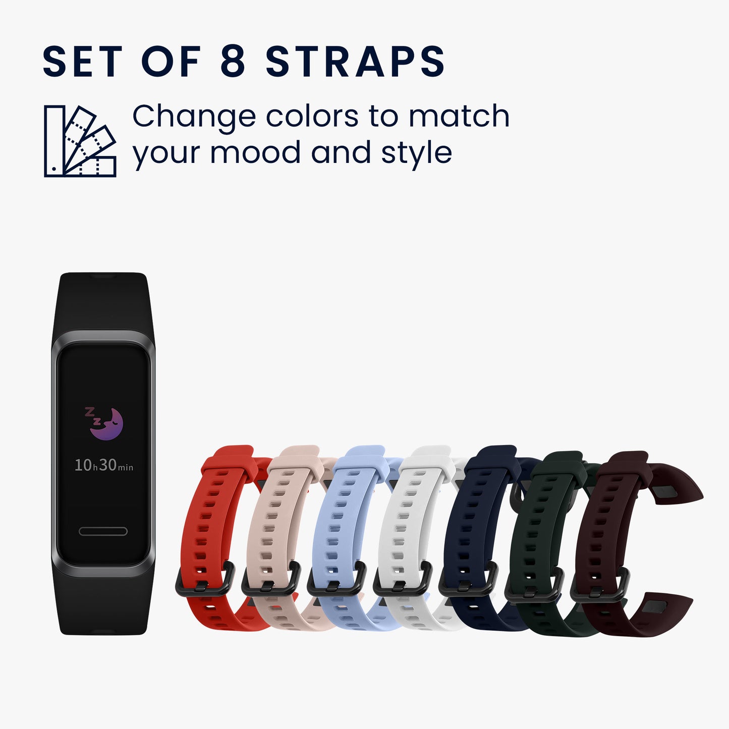 kwmobile Sports Armband Compatible with Huawei Band 4 Bracelet Large Set Smartwatch Strap