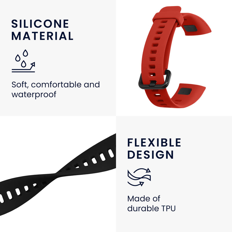 kwmobile Sports Armband Compatible with Huawei Band 4 Bracelet Large Set Smartwatch Strap