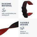 kwmobile Silicone Watch Strap for Ticwatch Pro 3 Ultra / Pro 3 / S2 / GTX Band Replacement Strap for Fitness Tracker Interchangeable Strap Smartwatch