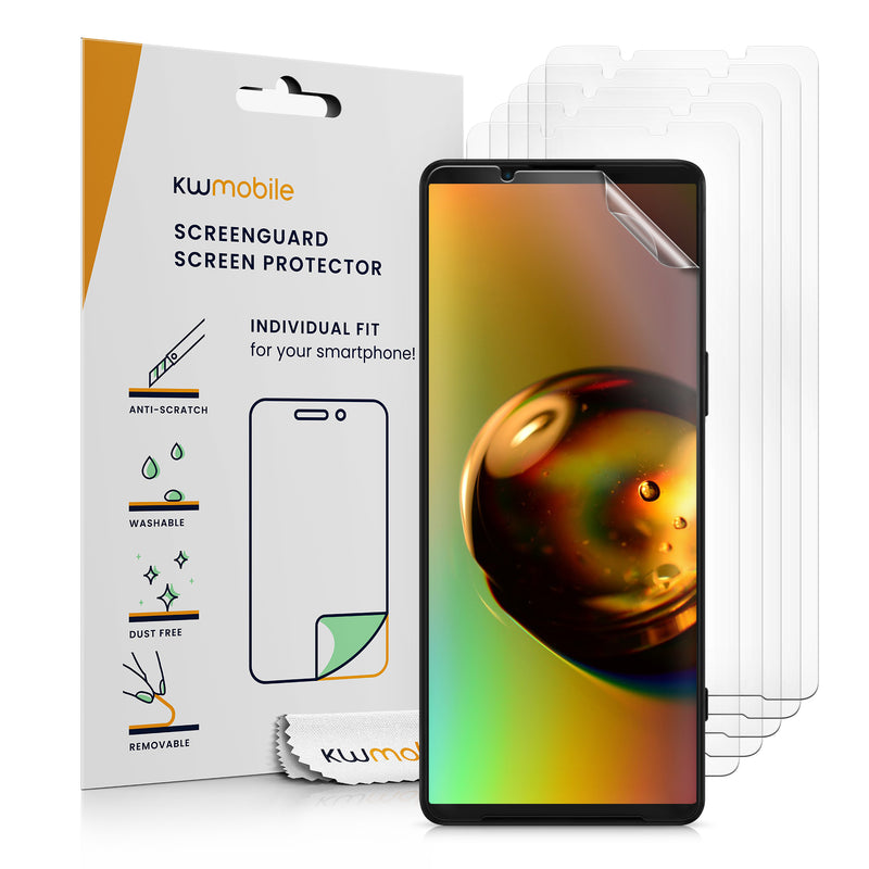 6x Crystal Clear Screen Protector for Sony Xperia 1 V