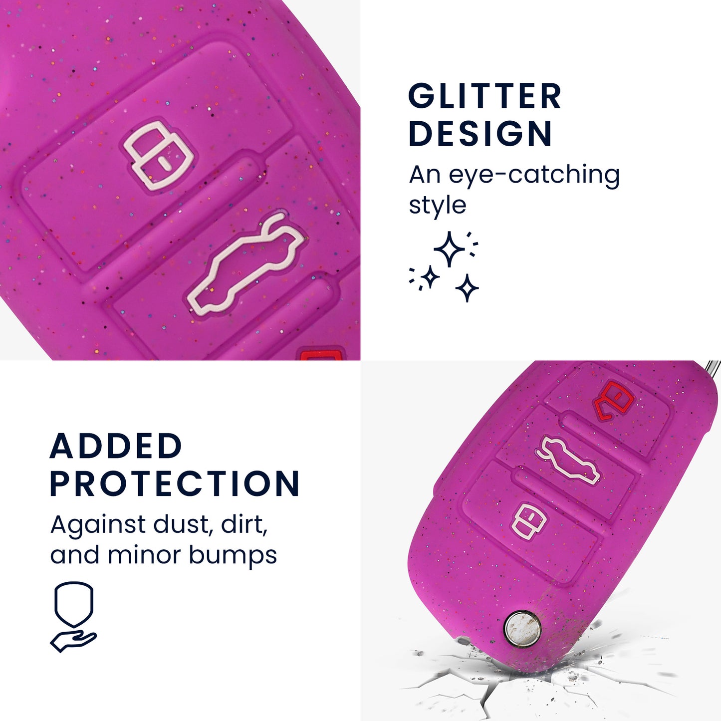 Case for Audi 3-Button Folding Key