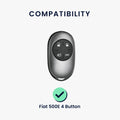 kwmobile Car Key Cover Compatible with Fiat 500E 4-Button Car Key