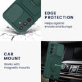 kwmobile Phone Case compatible with Samsung Galaxy A54 5G - Soft Case with Camera Protection - Card Slot