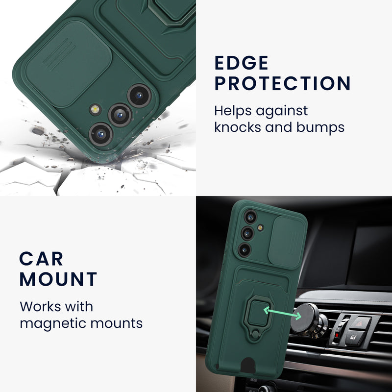 kwmobile Phone Case compatible with Samsung Galaxy A54 5G - Soft Case with Camera Protection - Card Slot