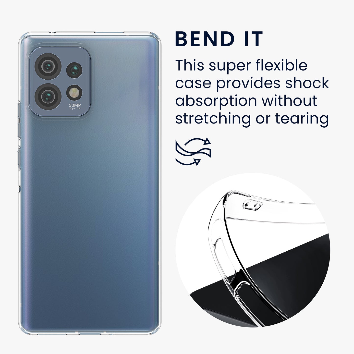 kwmobile Case compatible with Motorola Edge 40 Pro / Edge+ (2023)
