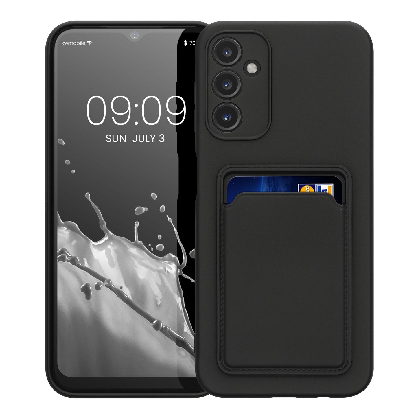 kwmobile Phone Case Compatible with Samsung Galaxy A14 5G Case with Card Slot