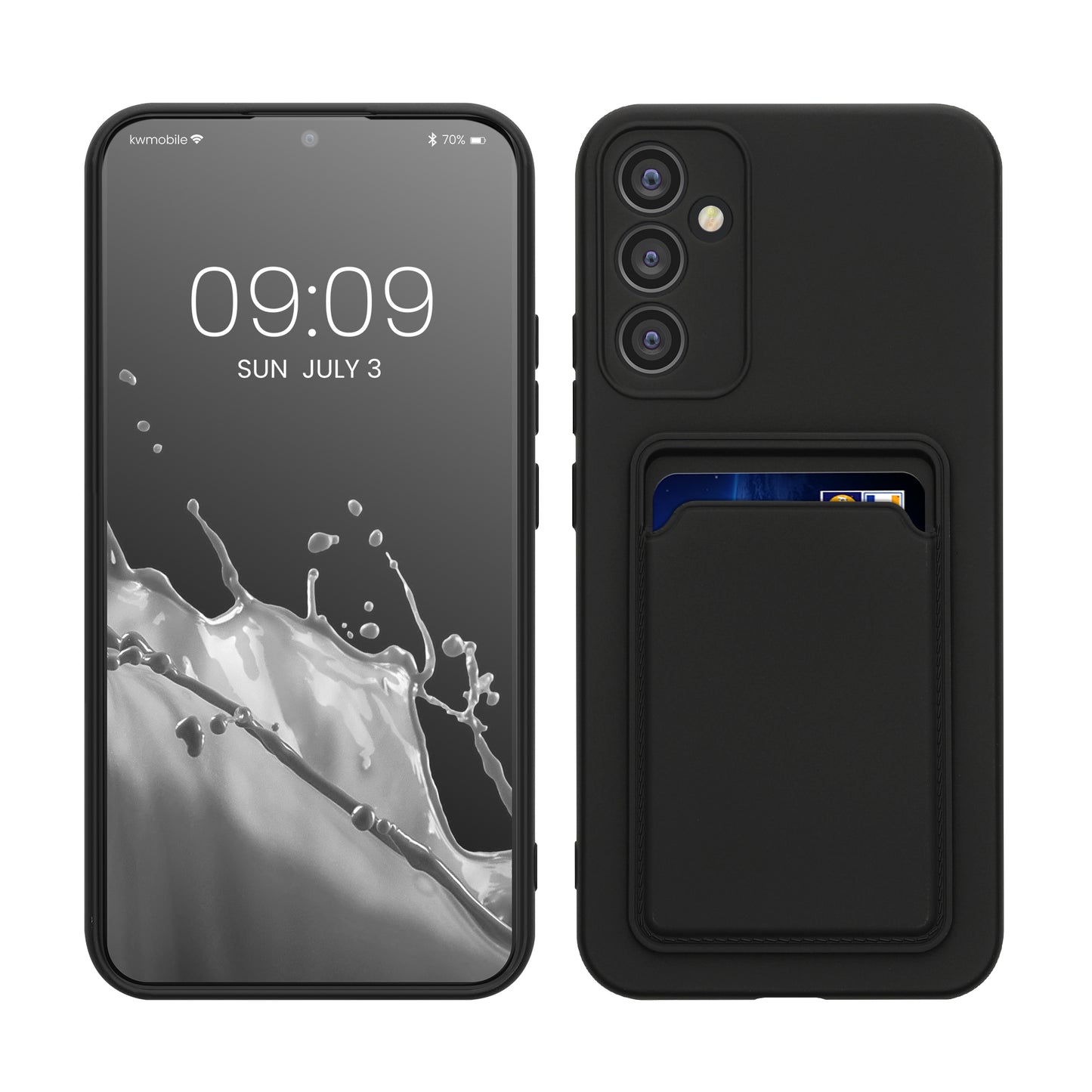 kwmobile Phone Case Compatible with Samsung Galaxy A34 5G - Phone Cover with Card Holder