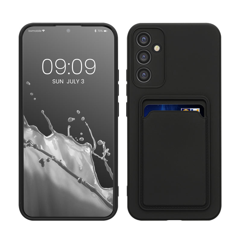 kwmobile Phone Case Compatible with Samsung Galaxy A34 5G - Phone Cover with Card Holder