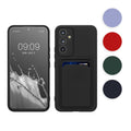 kwmobile Handyhülle kompatibel mit Samsung Galaxy A34 5G Hülle - Handy Cover mit Fach für Karten - in Lavendel Lavendel  