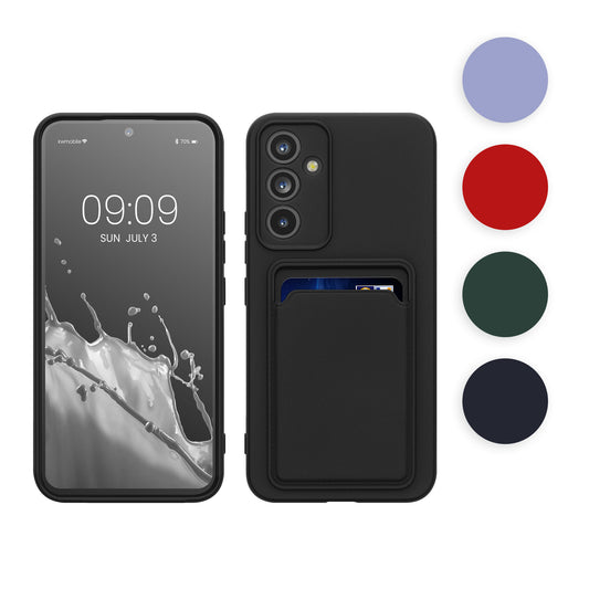kwmobile Handyhülle kompatibel mit Samsung Galaxy A34 5G Hülle - Handy Cover mit Fach für Karten - in Lavendel Lavendel  