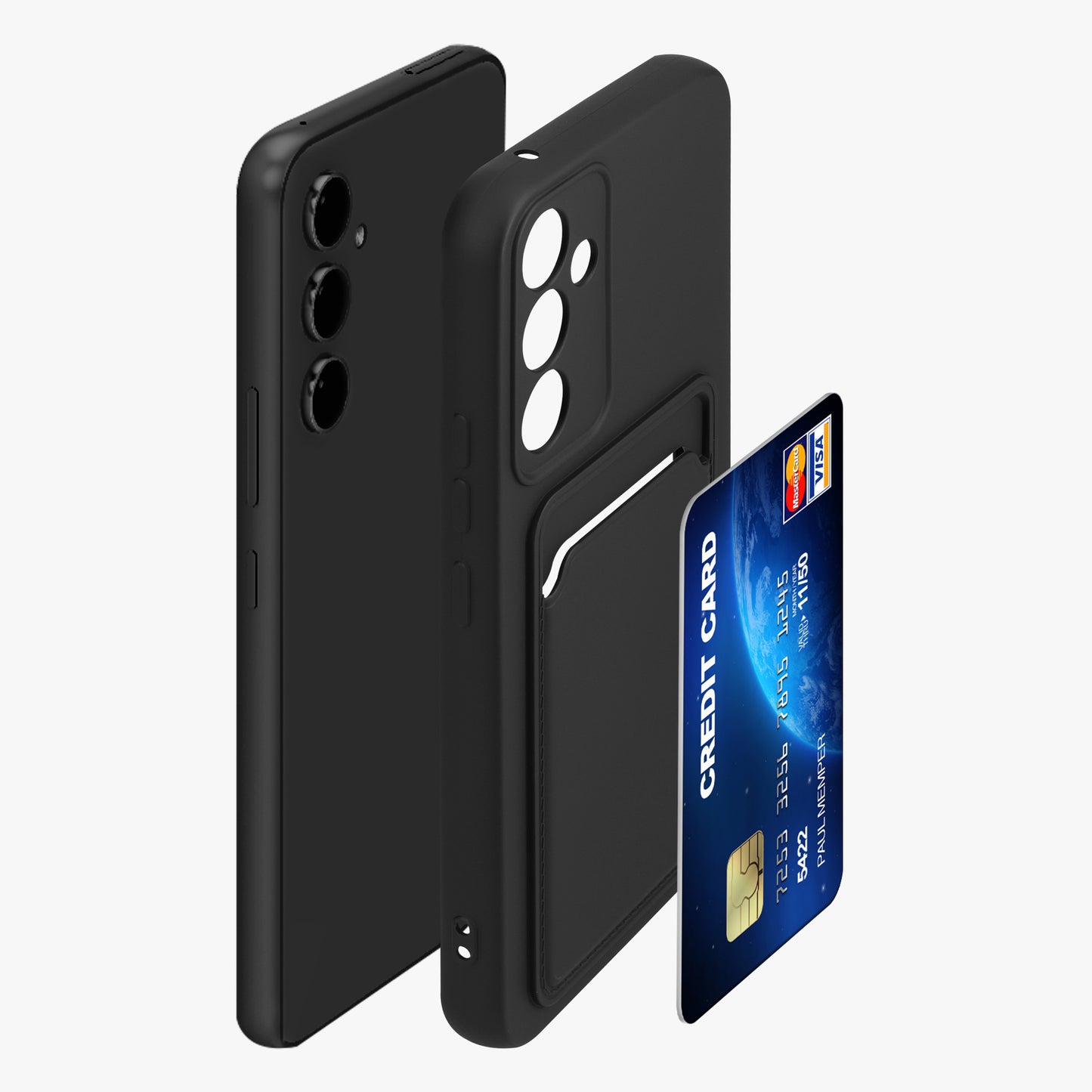kwmobile Phone Case Compatible with Samsung Galaxy A54 5G with Card Slot