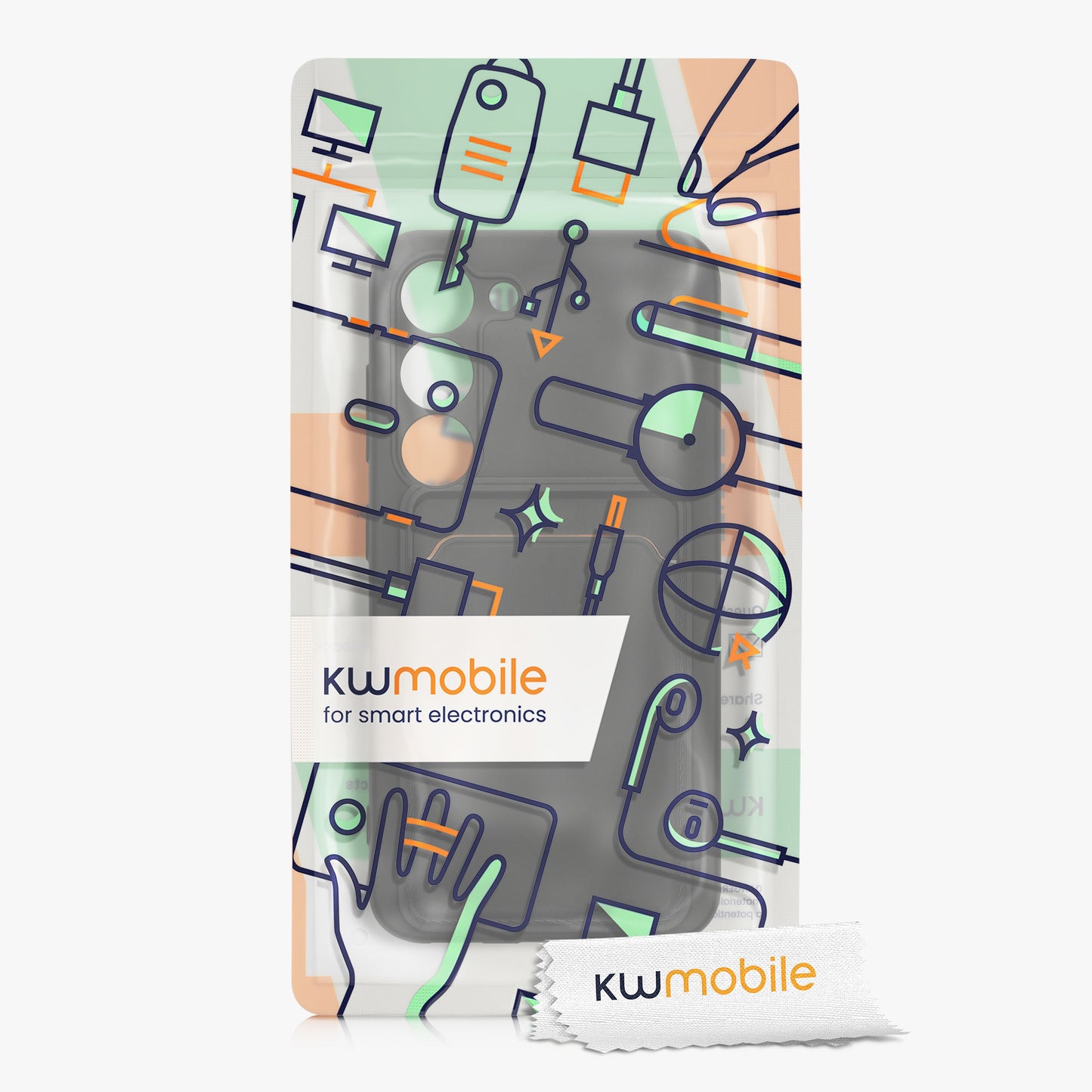 kwmobile Phone Case compatible with Samsung Galaxy S23 Case - Phone Cover with Card Slot