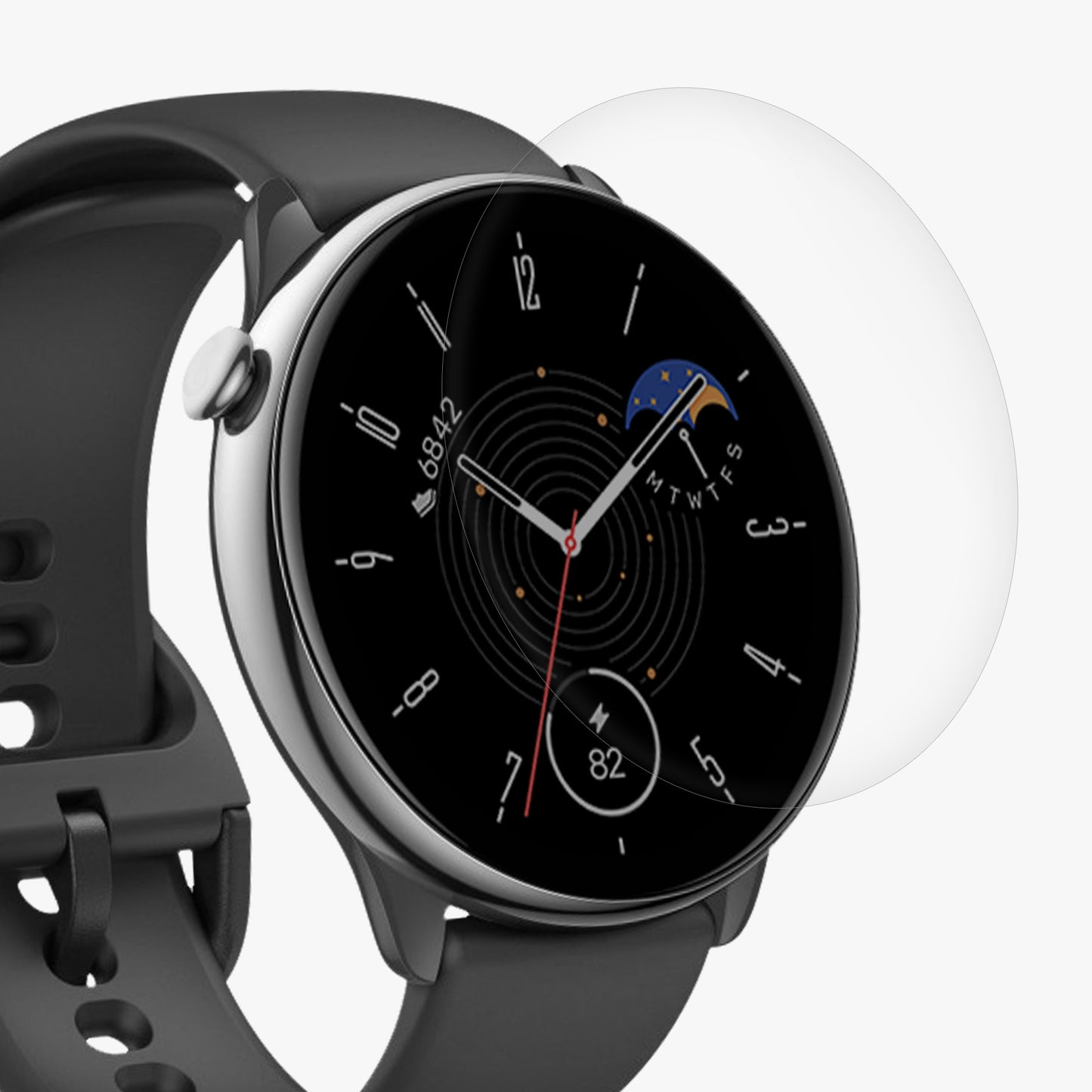 kwmobile Screen Protector compatible with Huami Amazfit GTR Mini Screen Protector for Fitness Tracker Display Protection