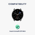 kwmobile Wristband compatible with Huami Amazfit GTR Mini / GTS 4 Mini / GTS 3 / Amazfit Active 2 / Active Edge Fitness Tracker Sports Strap Band Inner Dimensions from
