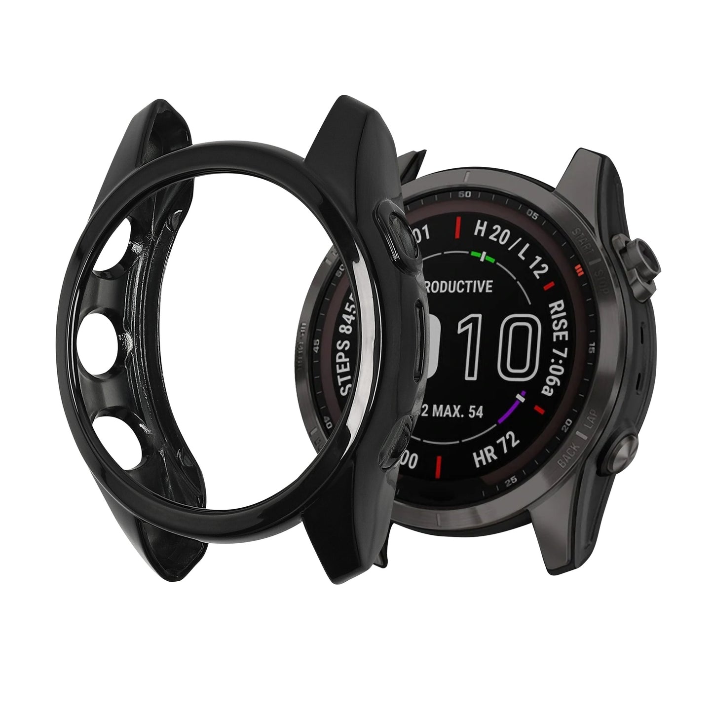 kwmobile Case compatible with Garmin Fenix 7S / Fenix 7S Solar - Fitness Tracker Housing Cover