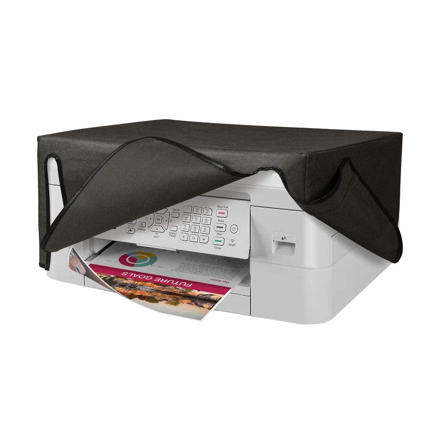 kwmobile Cover kompatibel mit Brother MFC-J1010DW - Tasche Hülle Drucker - Staubschutzhülle Schutzhaube Schutzhülle - Dunkelgrau Dunkelgrau  