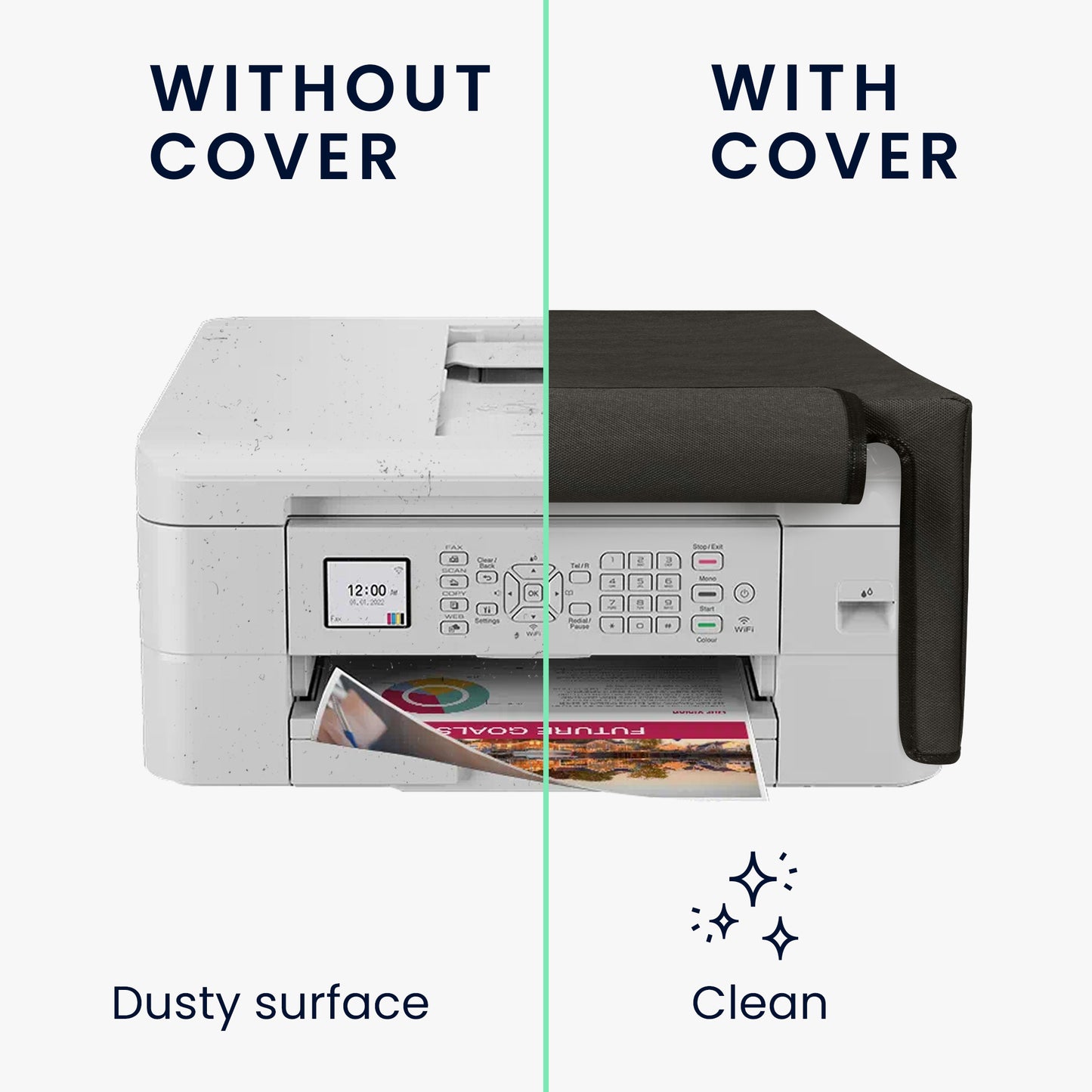 kwmobile Cover compatible with Brother MFC-J1010DW - Bag Case Printer - Dust Cover Protective Cover Protective Sleeve