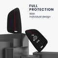 kwmobile Car Key Cover Compatible with BMW 3-Button Smart Key Car Key Fob Cover