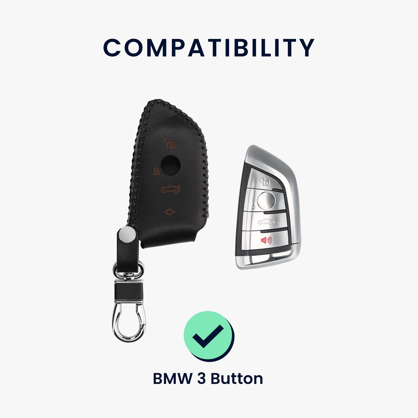 Case for BMW 3-Button Smart Key Car Remote