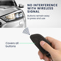 kwmobile Car Key Fob Cover Compatible with BMW 3-Button Smart Key - Faux Leather Protective Case for Key