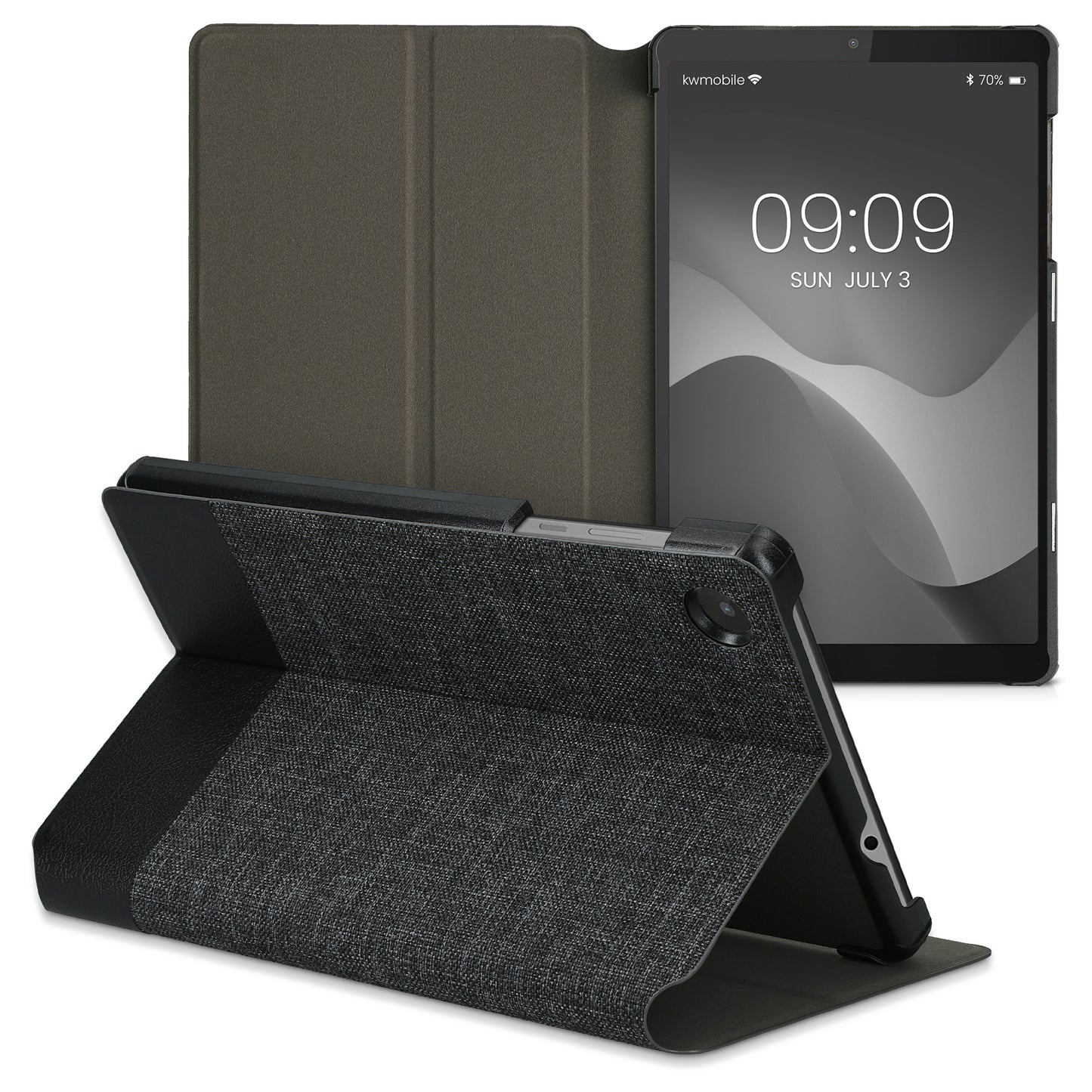 kwmobile Case Compatible with Lenovo Tab M8 (Gen 4) - Slim Cover - Tablet Case with Stand