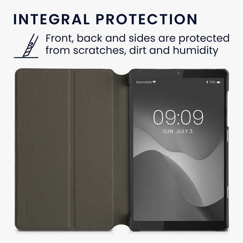 kwmobile Case Compatible with Lenovo Tab M8 (Gen 4) - Slim Cover - Tablet Case with Stand