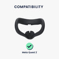 kwmobile VR Mask Compatible with Meta Quest 2 Face Mask Cover VR Glasses Mask Against Sweat and Dirt