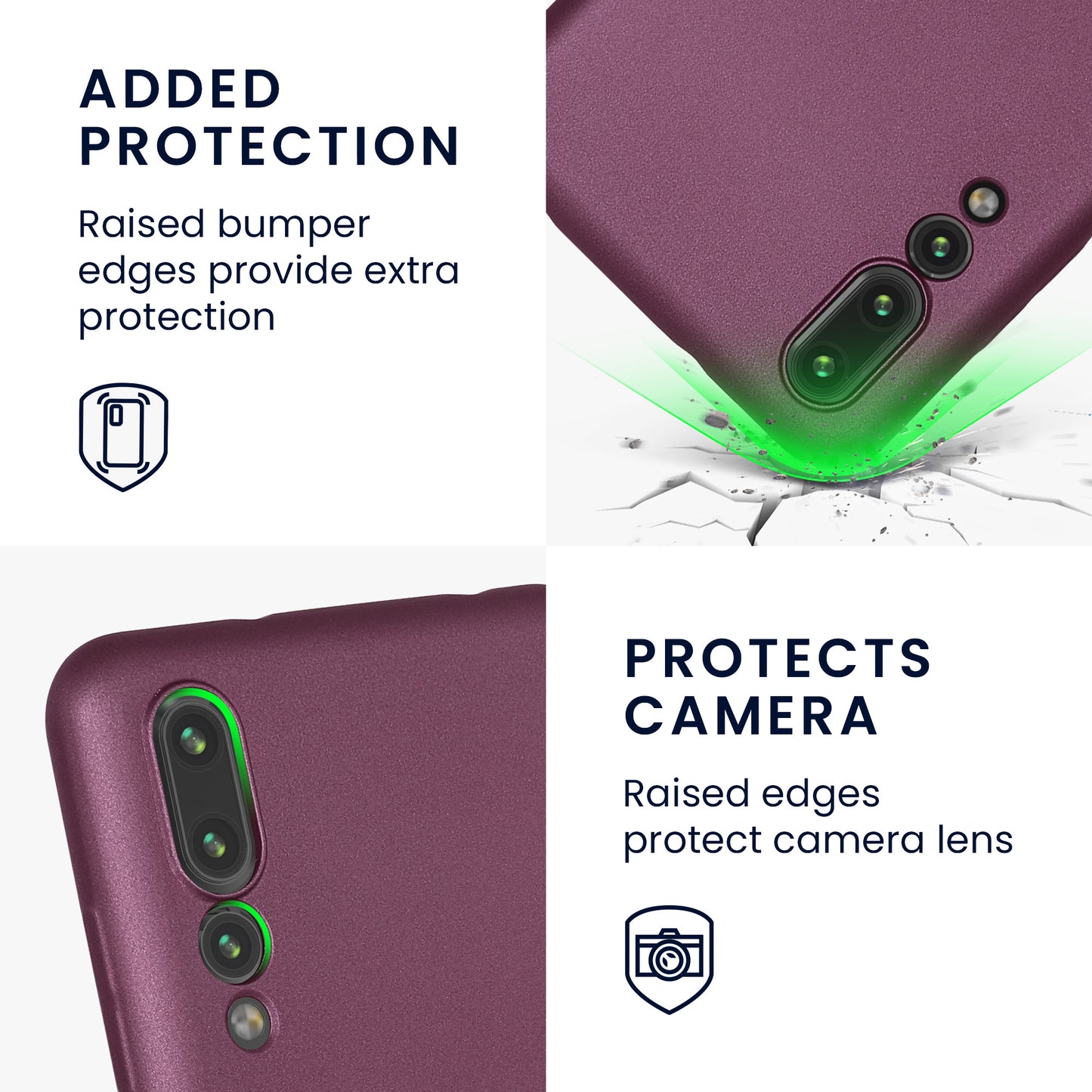 kwmobile Huawei P20 Pro Case - Soft Silicone Cover - Protective Case