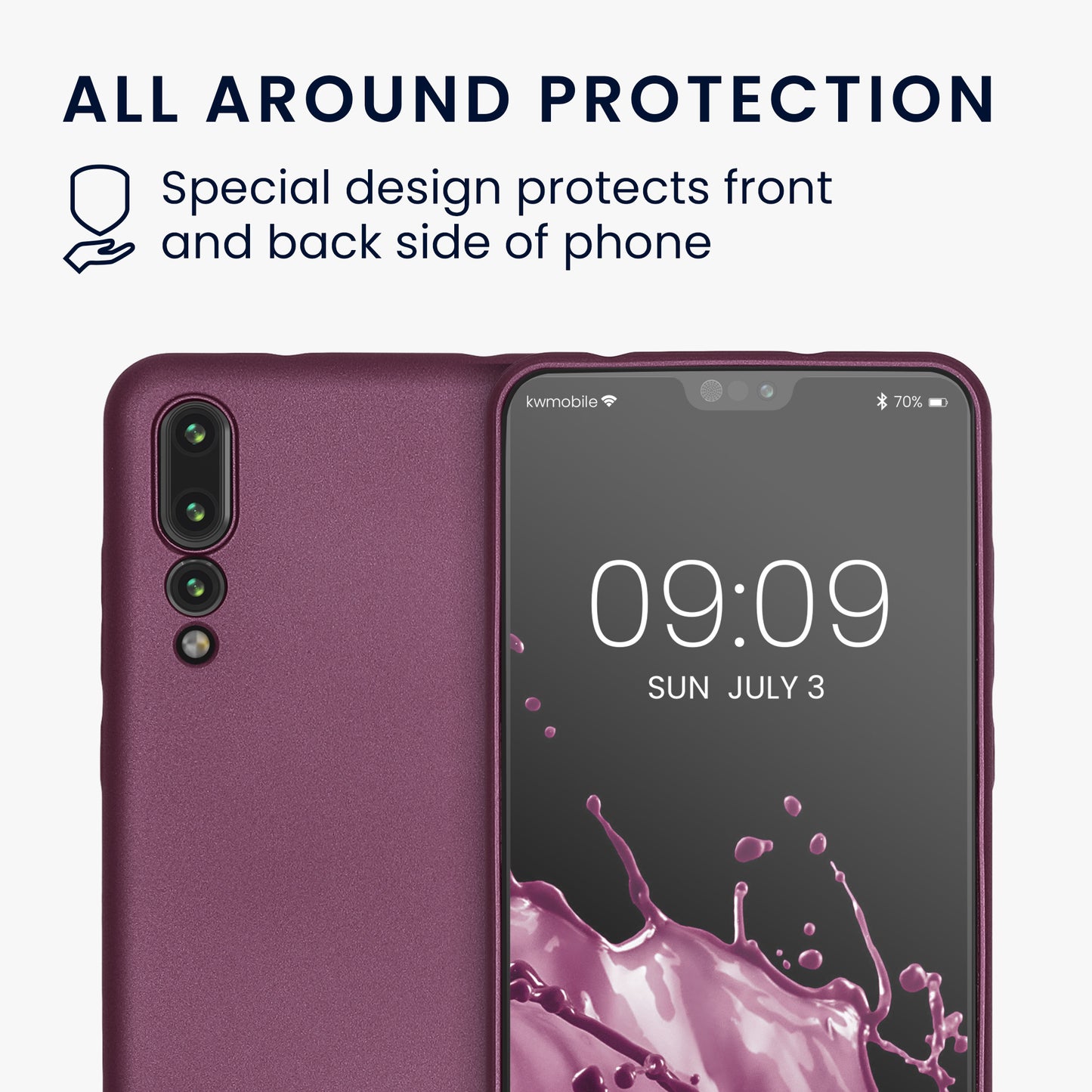 kwmobile Huawei P20 Pro Case - Soft Silicone Cover - Protective Case