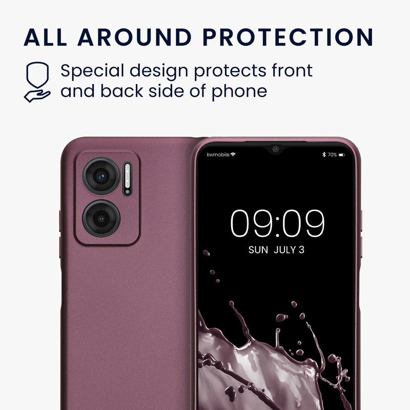 kwmobile Phone Case for Xiaomi Redmi 10 5G Cover - Soft Silicone Case - Protective Cover