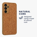 kwmobile Case Compatible with Samsung Galaxy A54 5G - Cork Phone Cover - Protective Case