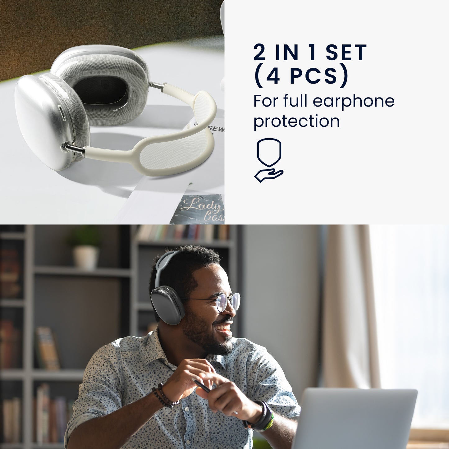 2in1 Set Case for Apple AirPods Max / AirPods Max 2