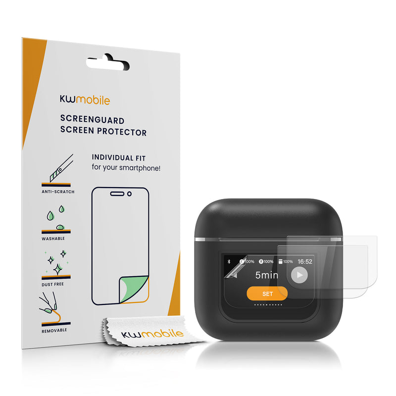 kwmobile Screen Protector compatible with JBL Tour Pro 2 Screen Film