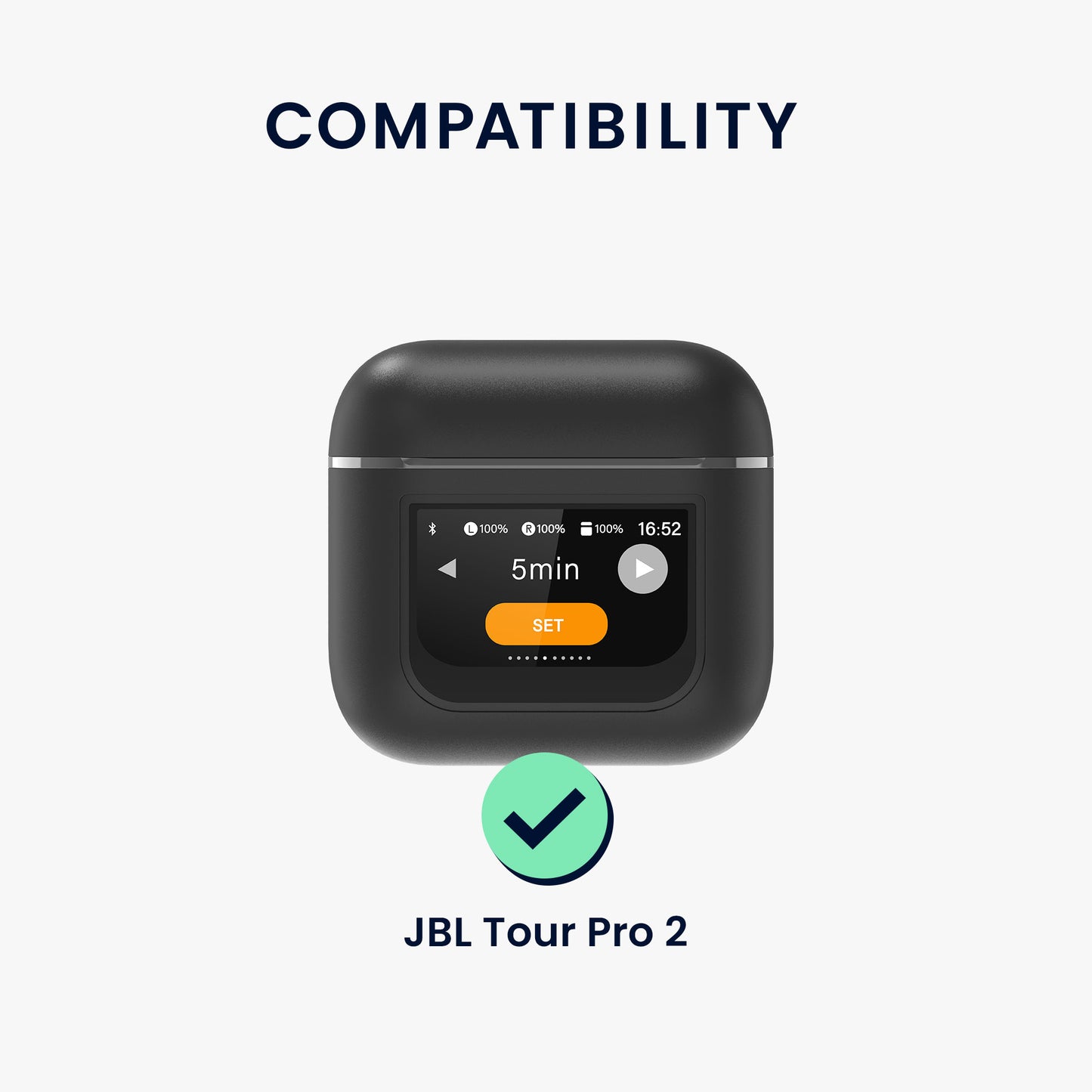 kwmobile Screen Protector compatible with JBL Tour Pro 2 Screen Film