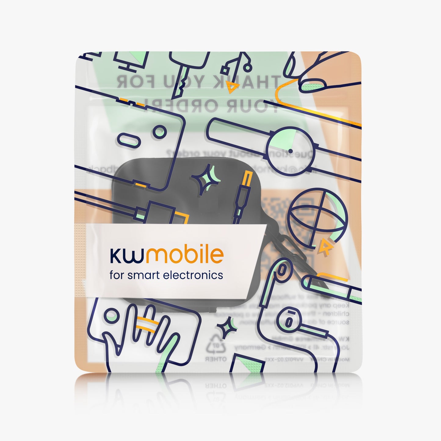 kwmobile Case Compatible with Nothing ear (2) Headphones Protective Cover