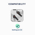 kwmobile Case Compatible with Nothing ear (2) Headphones Protective Cover
