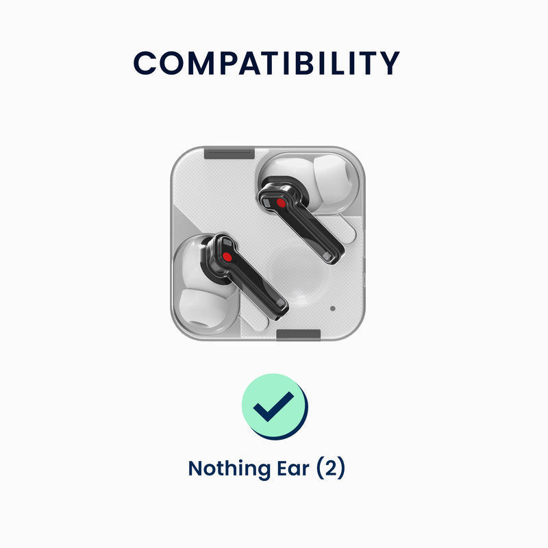 kwmobile Case Compatible with Nothing ear (2) Headphones Protective Cover