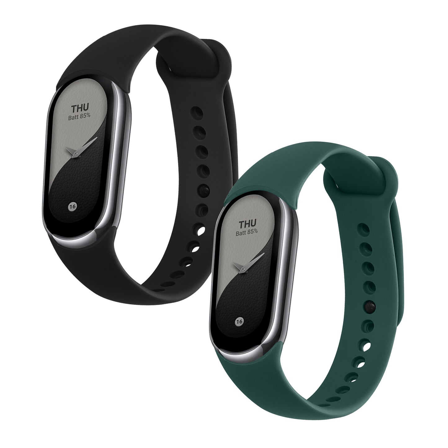 kwmobile Watch Strap for Xiaomi Mi Band 10 / Mi Band 9 / 8 Strap Fitness Tracker Band Set Replacement Strap Smartwatch