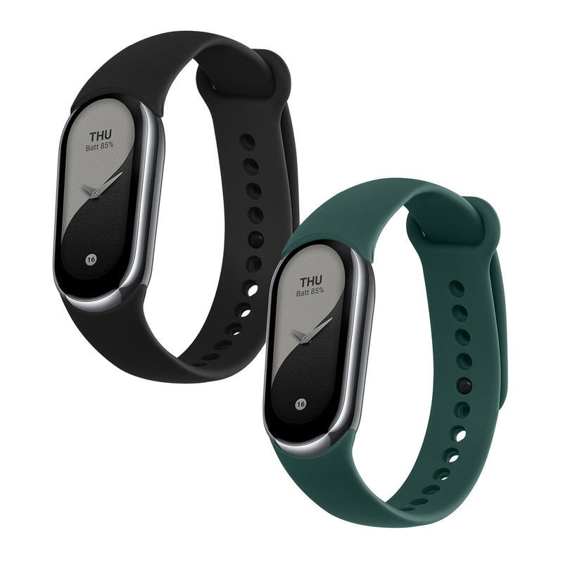 kwmobile Watch Strap for Xiaomi Mi Band 10 / Mi Band 9 / 8 Strap Fitness Tracker Band Set Replacement Strap Smartwatch